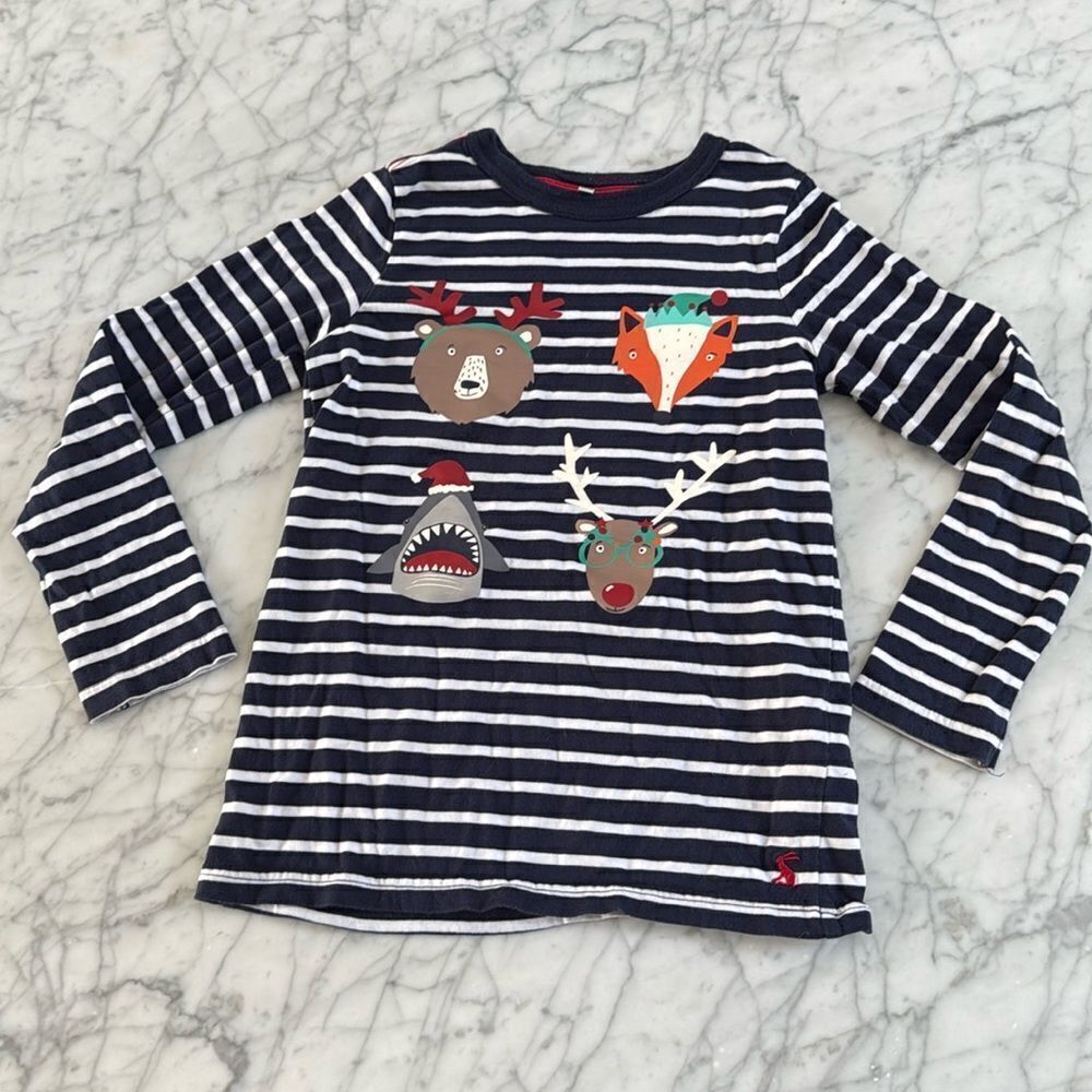 Joules Christmas shirt Sz 7/8